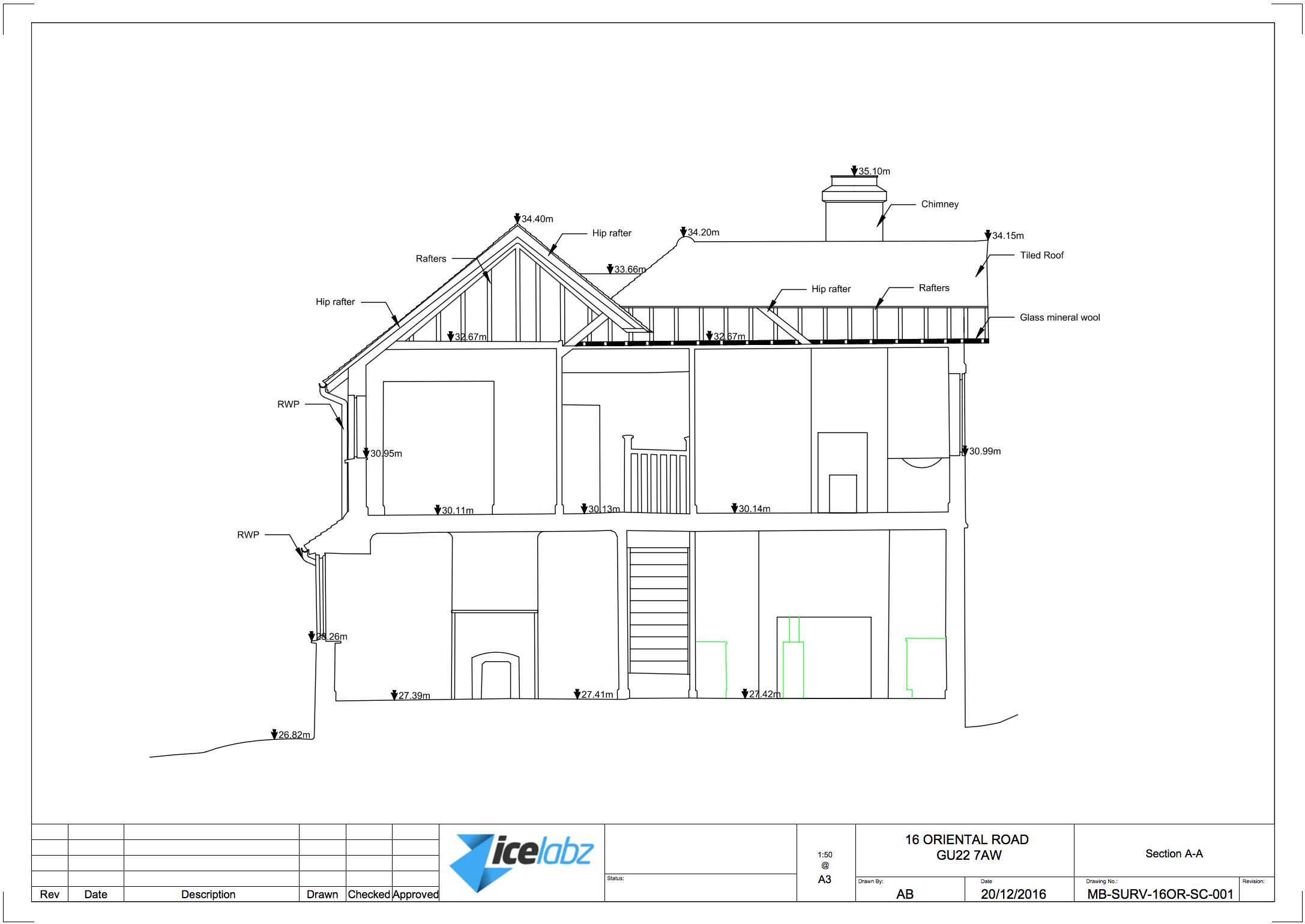 Section. Section Plan. Cross Section Plan. Elevations & Sections drawings. Cross Section House example.