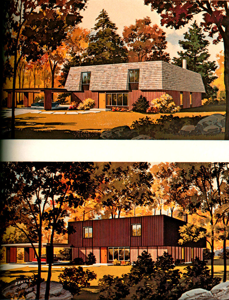 1970's Mansard roof houses